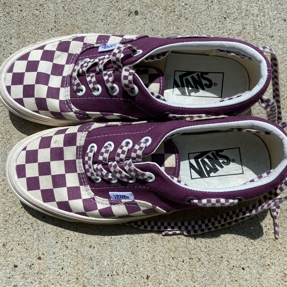 Rare Vans Style 95 Lacey DX Purple Checker